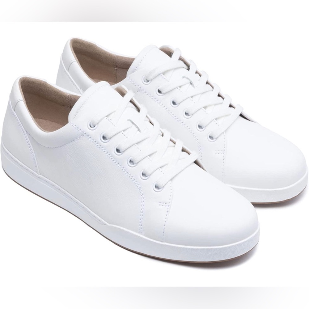 ABEO Addie white leather sneakers sz 8.5